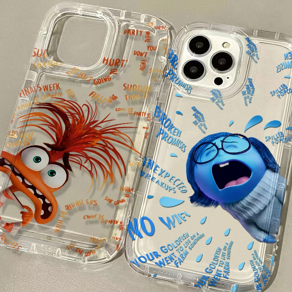 Inside Out 2 Disneys Clear Case for OPPO Realme C11 C20 C21Y C31 C33 C35 C53 C55 6 7 8 8I 9I 10 Pro Plus 5G Shockproof Cover