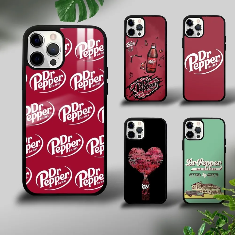 Cherry Drink D-Dr-P-Pepper Phone Case For iPhone 16 15 14 13 12 11 Pro Xs Max Mini Plus Celulares Hard Funda