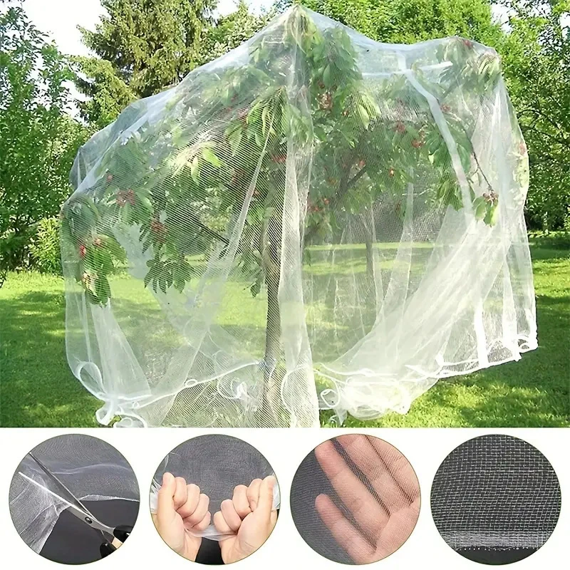 

Plant Covers Breathable Barrier Netting Wind-Prevent Insect Bird Fruit Vegetable Tree Barrier Grapes Anti-Bird Plant Protector