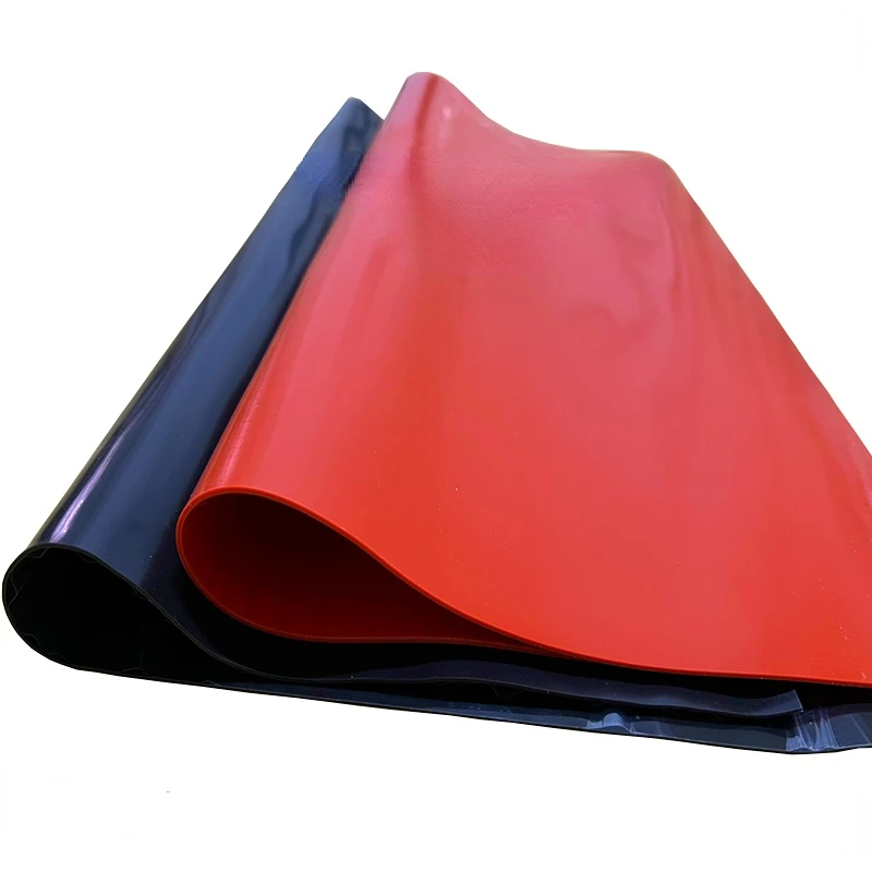 1mm-10mm Red/Black Silicone Rubber Sheet Plate Mat 500x500mm Heat Resistance Sealing Silicone Sheeting