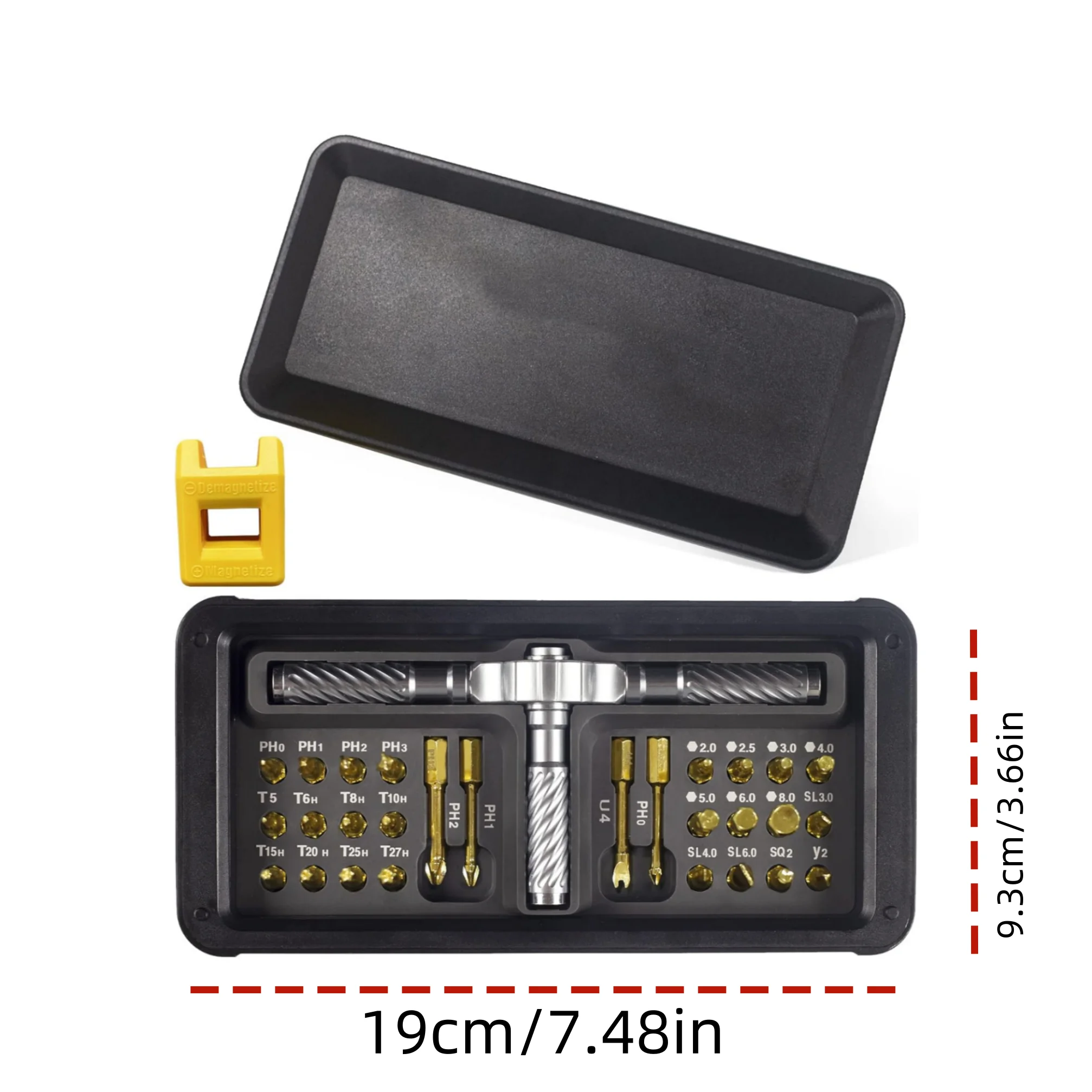 VMAN 30 In 1 Manual Ratchet wheel Precision Screwdriver Set Magnetic Bits Promessional Repair Tool husband‘s Gift labor-saving