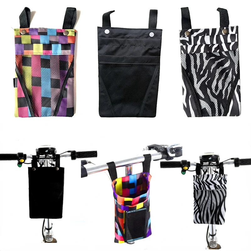 Bicycle Front Storage Bag Electric Vehicle Waterproof Detachable Mobile Phone Water Cup Storage Bags Scooter Handlebar Pocket