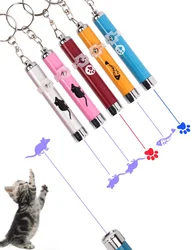 Interactive Cat LED Laser Toy Funny Pet Laser Pointer Pen with Bright Animation Mouse Shadow for Kittens And Cats