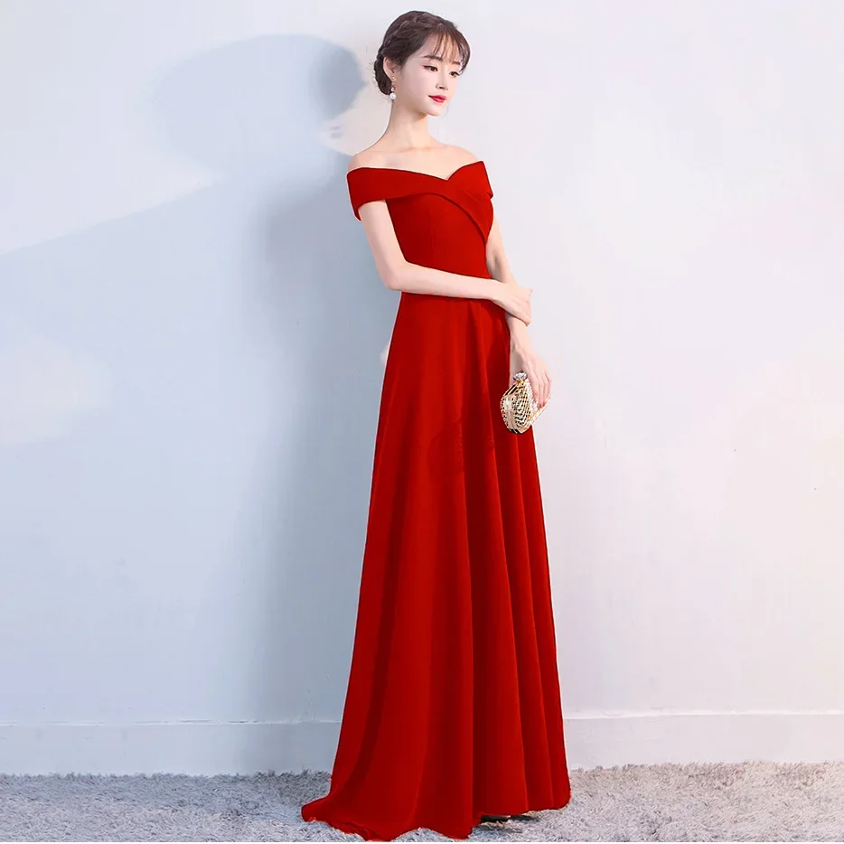 Luxury Elegant Wedding Guest Prestigious Evening Dresses Formal Vestidos De Fiesta Long Bridesmaid ORIENT EVEN Chiffon A-line