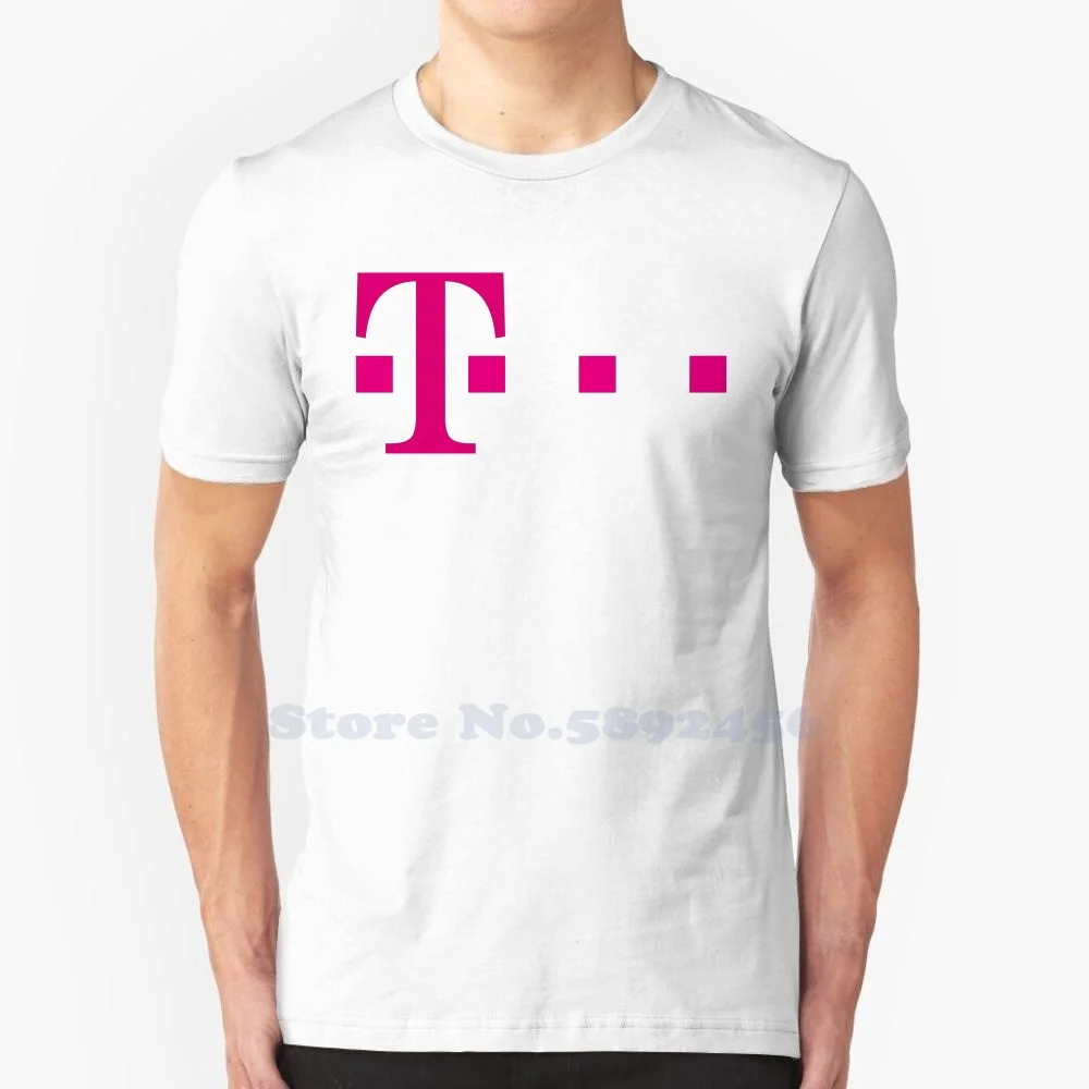 

Повседневная футболка с логотипом Deutsche Telekom, высококачественные Графические футболки из 100% хлопка