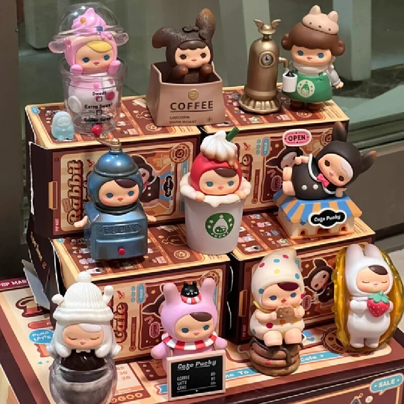 

Подлинная серия Pucky Rabbit Cafe, слепая коробка, аниме, экшн-фигурка, домашний декор, настольная модель, загадочная коробка, индивидуальный подарок-сюрприз