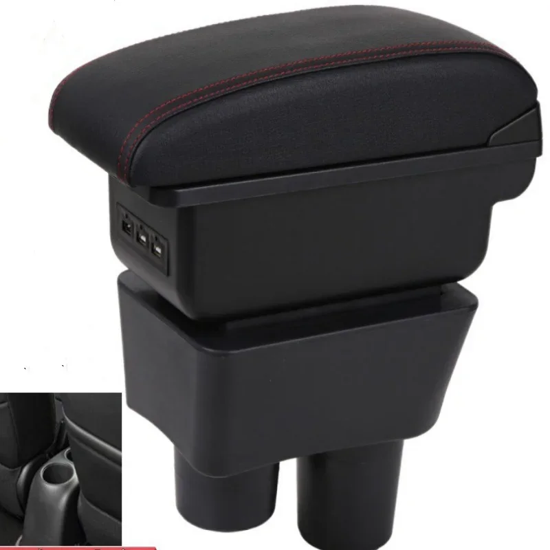 

For Nissan Almera /For Nissan Versa Rotatable Car Armrest BOX Accessories Interior details Retrofit parts