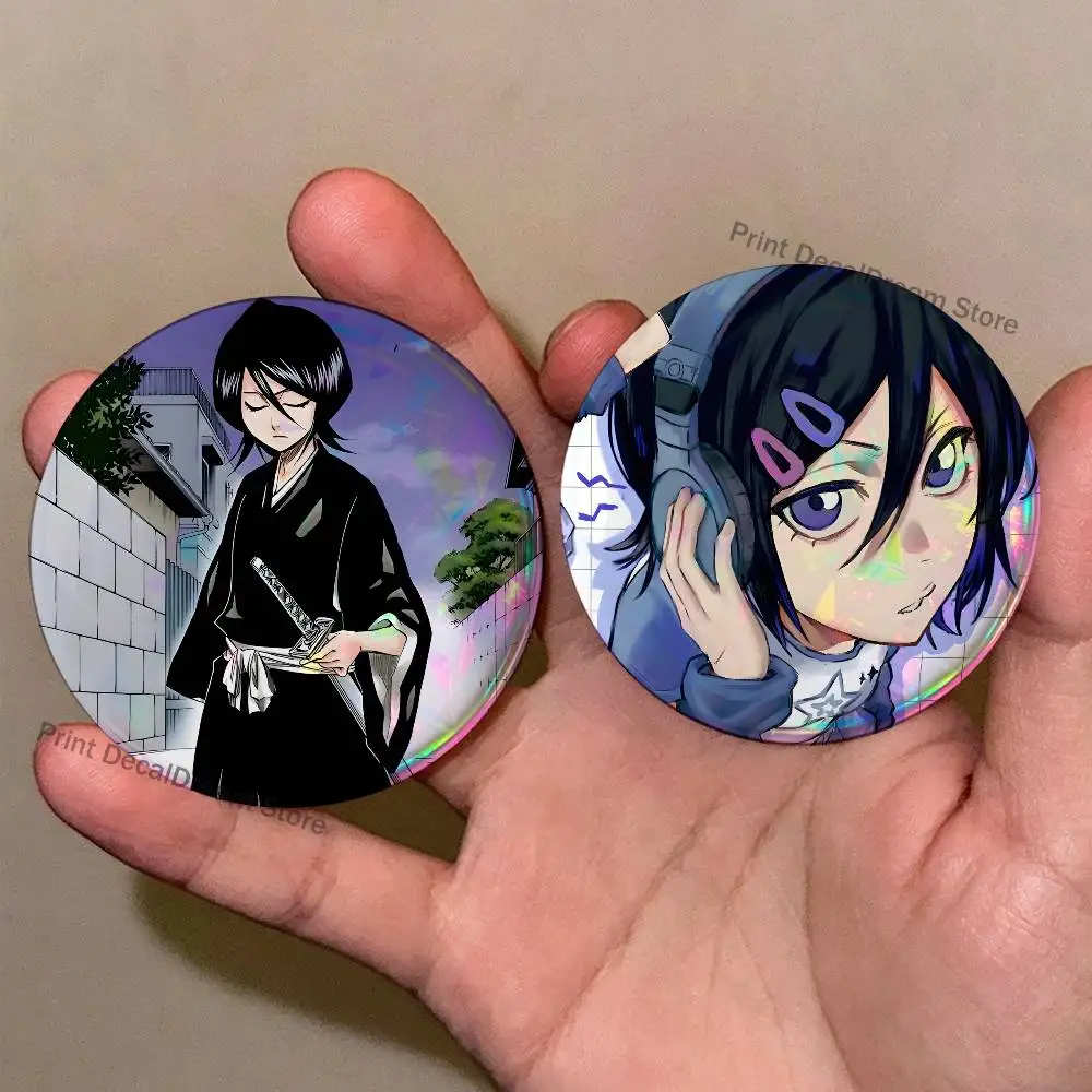 

Anime R-Rukia Badges Creative Tinplate Button Pins Brooch Creative Quotes Badge Clothes Backpack Jewelry Gift