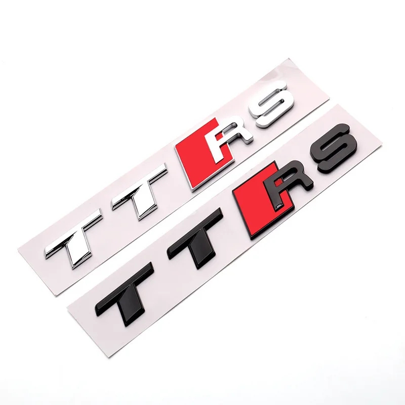 Car Sticker ABS Rear Trunk Words Letters Logo Decals For Audi TT 8J 8N S RS TTS TTRS Badge Emblems Decoration Accessories