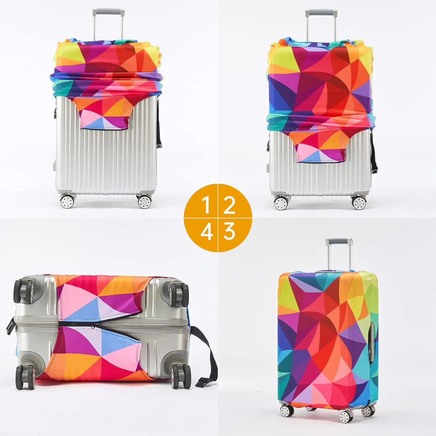 TRIPNUO  Luggage Covers For Suitcase Tsa Approved,Suitcase Cover Protector Fit 18-32 Inch Luggage