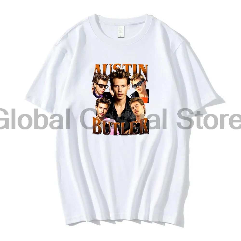 Austin Butler T-shirt Vintage Graphic Crewneck Short Sleeve Tee Women Men Streetwear Fashion Clothes