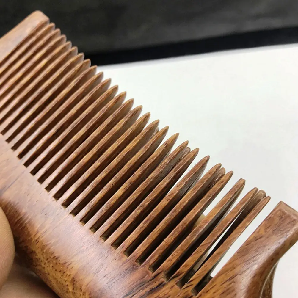

Wood Comb Golden Sandalwood Material Natural Wood Hair Comb Lightweight Comfortable U Slot Design for Daily Travel Massage Use