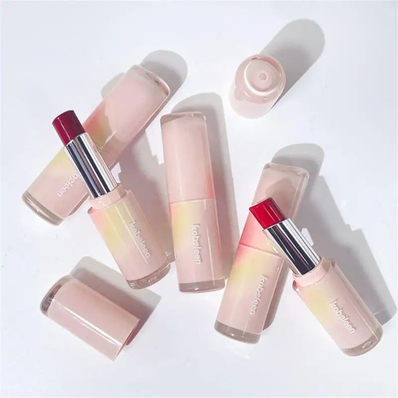 Red Lip Tint Non-stick Cup Portable 6 Color Matte Beauty Products Solid Lipstick Waterproof Relieves Lips Lip Glaze