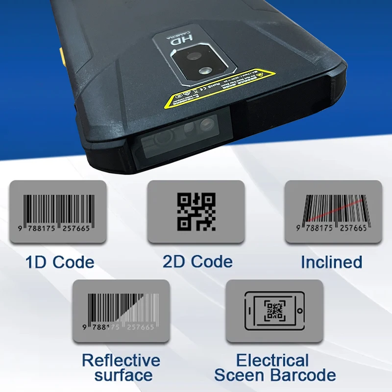 T1 1D 2D Laser Scanner Pda Handheld Android Barcode Scanner 5,5 zoll Android Pda Robuste 2D Cmos Scanner Mobile Pda