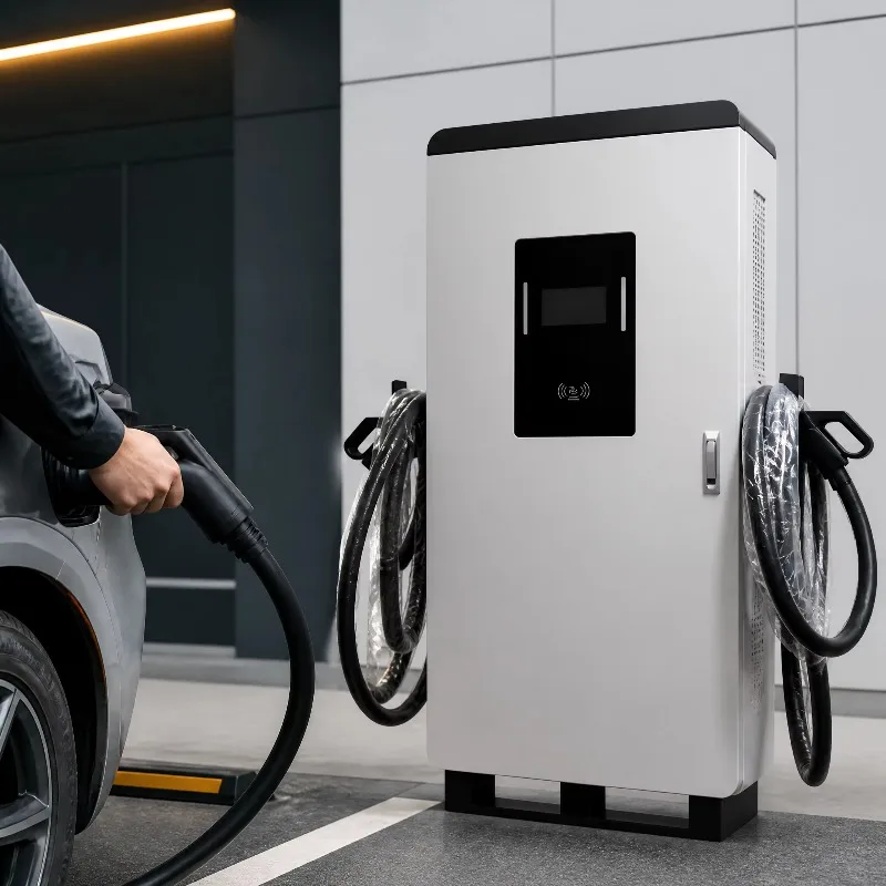 Fast 120kW DC EV Charging Station OCPP 1.6J Smart Billing CE Compliance Electric Vehicle Charging Pile US EU Standard Plugs