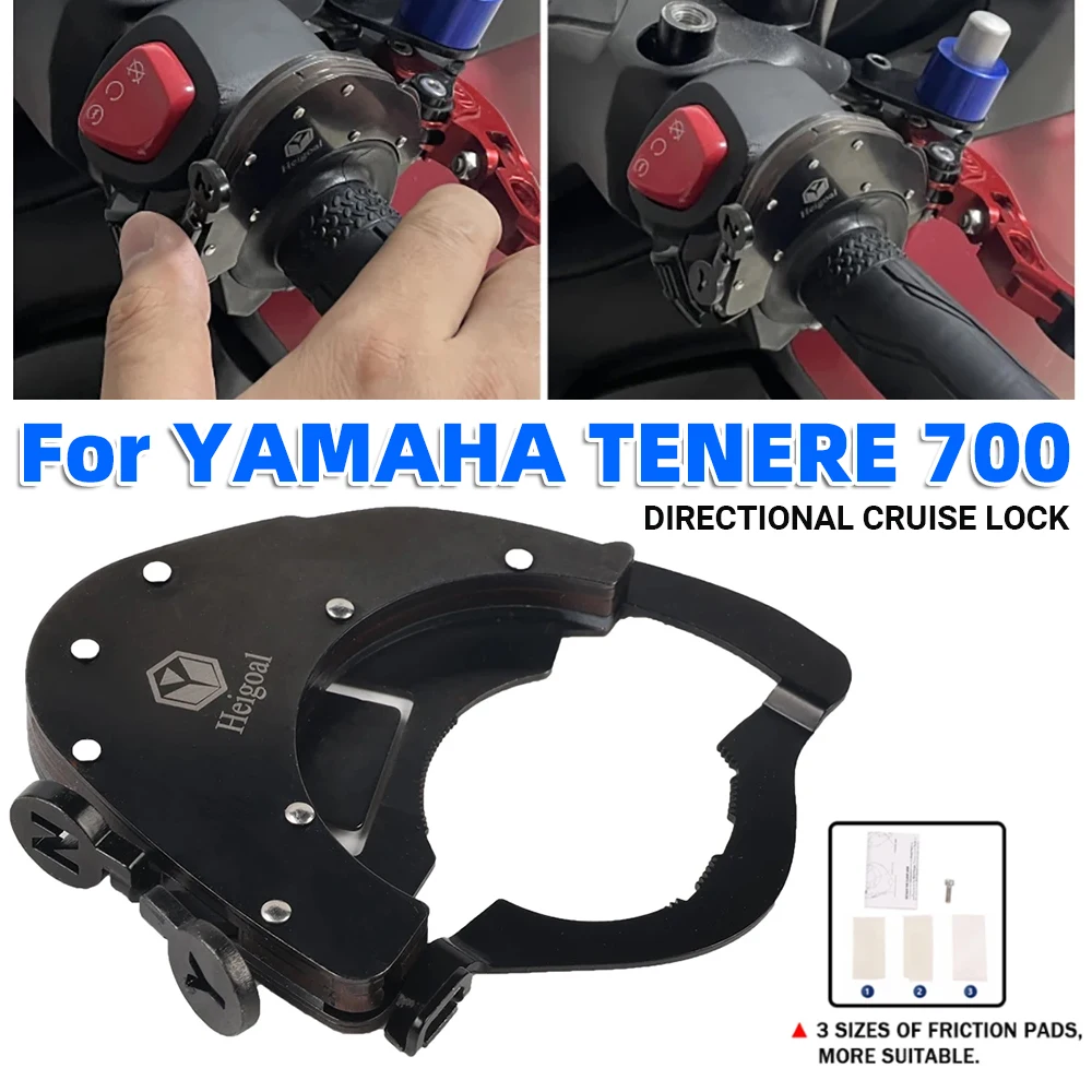 

For Yamaha Tenere 700 XTZ700 2019 2020 2021 2022 2023 Tenere700 T7 Accessories Cruise Control Throttle Save Effort Assist Lock
