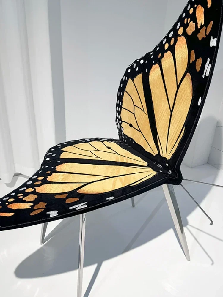 Butterfly Living Room Home Leisure Chair Stainless Steel Butterfly Single Chair