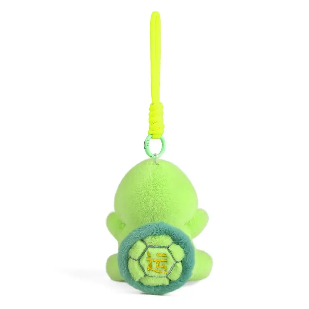 Rotatable Rotating Turtle Plush Keychain PP Cotton Animal Plush Turtle Key Ring Pull Cartoon Green Doll Key Ring Car Key Pendant