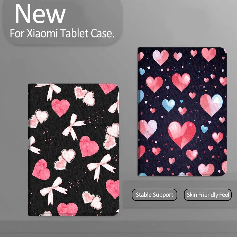 

Love bow design pattern For Xiaomi Redmi Mi Pad 4 5 6 7 8 K SE Mini Pro Plus Max 10.1 11.2 inch Tablet Case