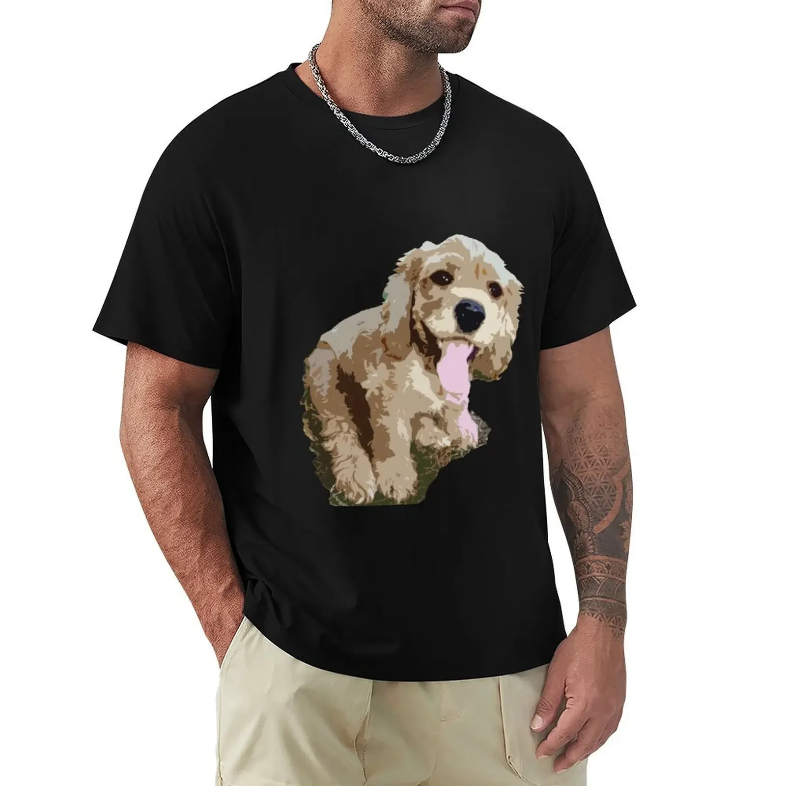 

Spaniel Pup Graphic T-Shirt anime clothes quick drying anime figures mens designer t shirt