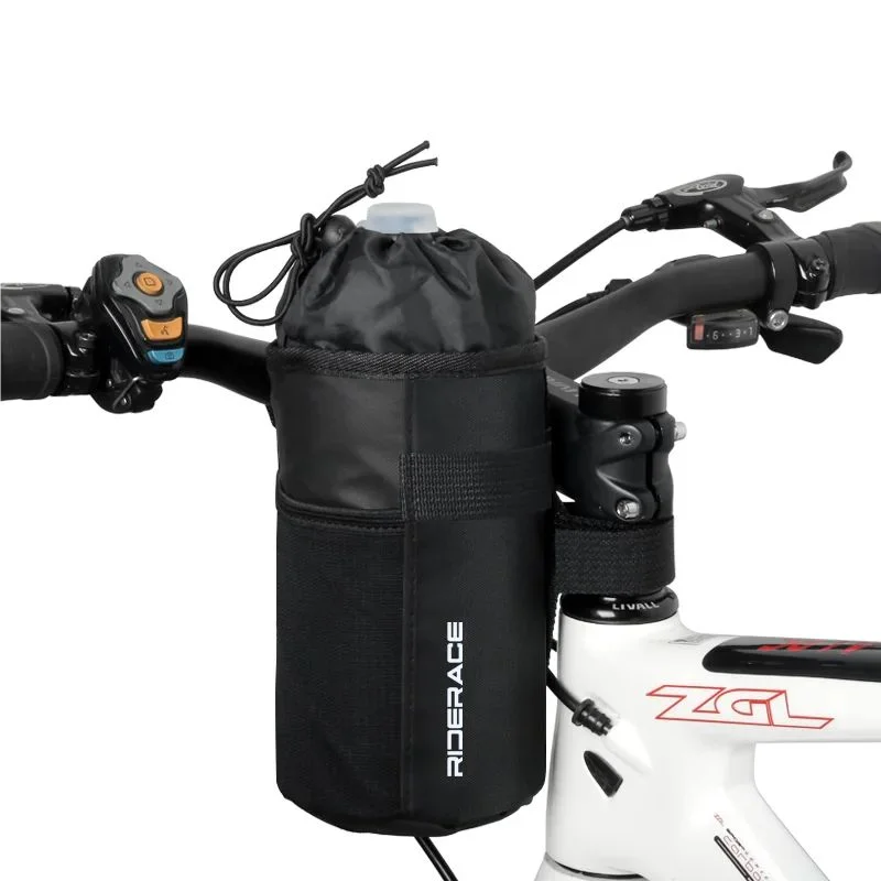 RIDERACE Bike Water Bottle Carrier Pouch Portable MTB Road Cycling Insulated Kettle Bag Riding Equipment Bicycle Handlebar Bag image 6