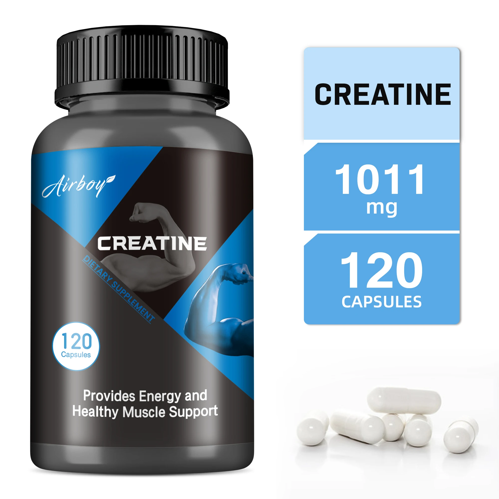 

Креатин — способствует росту мышц, повышает силу, метаболизм, улучшает спортивную производительность и выносливость.