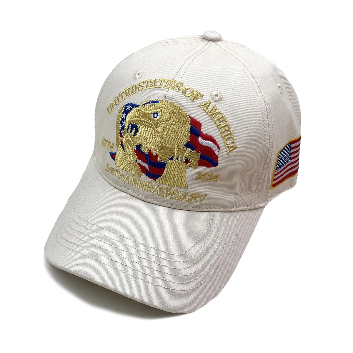 Spring new style American 250th anniversary commemorative hat with eagle embroidery for men and women baseball cap