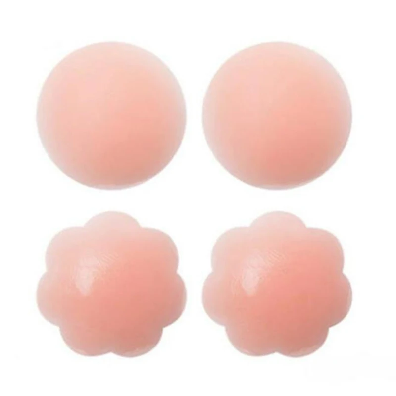 2PC Women Nipple Cover Reusable Chest Pasties Charm Boob Tape Silicone Breast Sticker Cool Nipple Pads Woman Intimate Accesoires