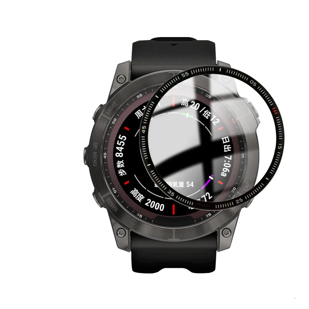 Film de protection 20D pour montre intelligente, en TPU Transparent, ultra-mince, couverture complète, accessoires pour Garmin Fenix 7 7S 7X