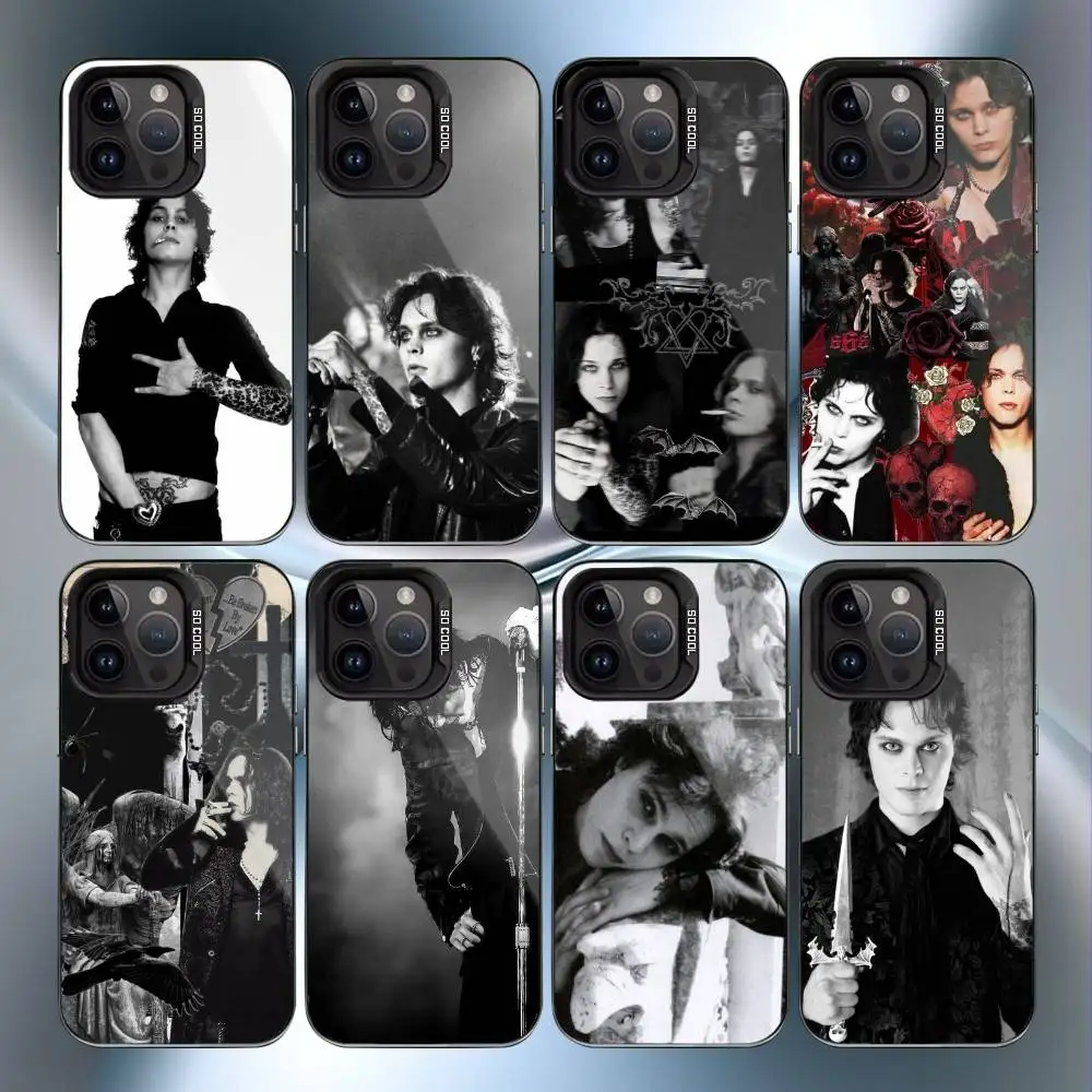 

V-Ville V-Valo Finnish vocalist Phone Case For iPhone17, 16,15,14,13,12 Pro Max Black Candy Matte Shockproof Cover