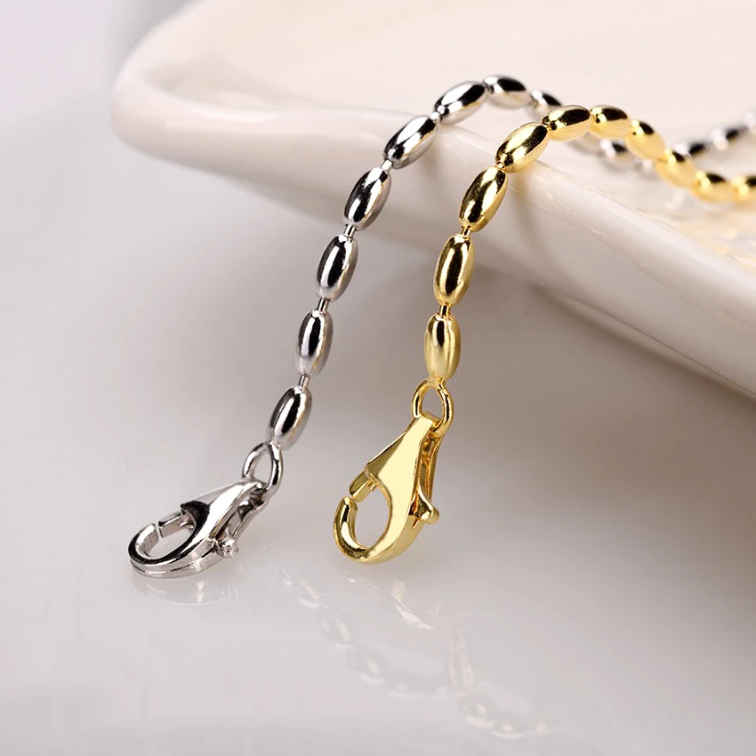 925 Sterling Silver Olive Beads Chain Necklaces For Women 2026 Trend Necklaces Luxury Jewelry High Quality Womens Neck Chain