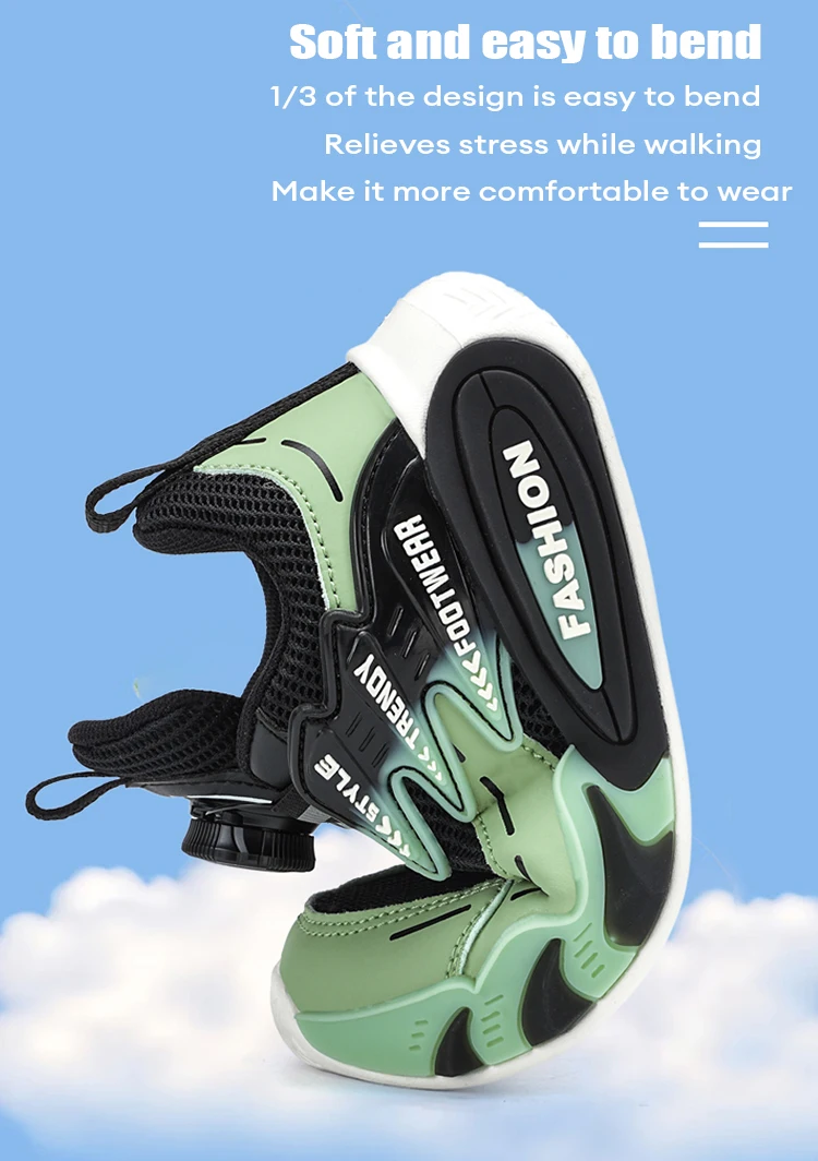 Leichte, atmungsaktive Kinder-Freizeitschuhe für Jungen im Alter von 5–16 Jahren, Sport, Laufen, rutschfest, bequem, flach, für den Außenbereich – Detail 13