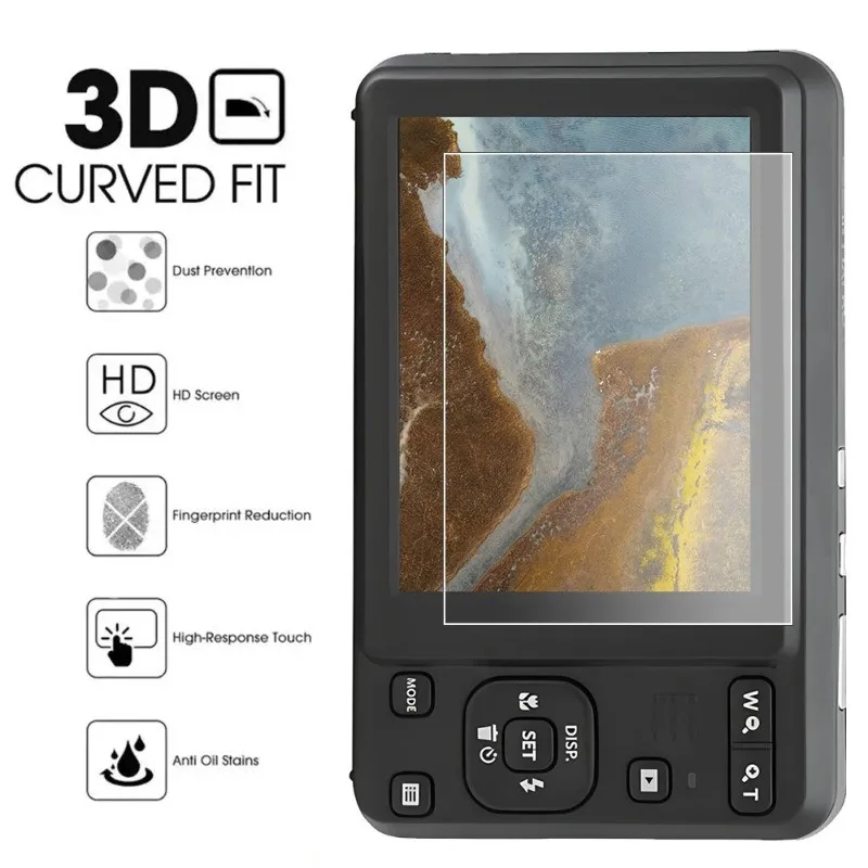 1-3PCS 9H HD gehärtetes Glas für KODAK PIXPRO FZ55/FZ45 HD klare, langlebige, kratzfeste Schutzfolie, Kamerazubehör – Detail 2