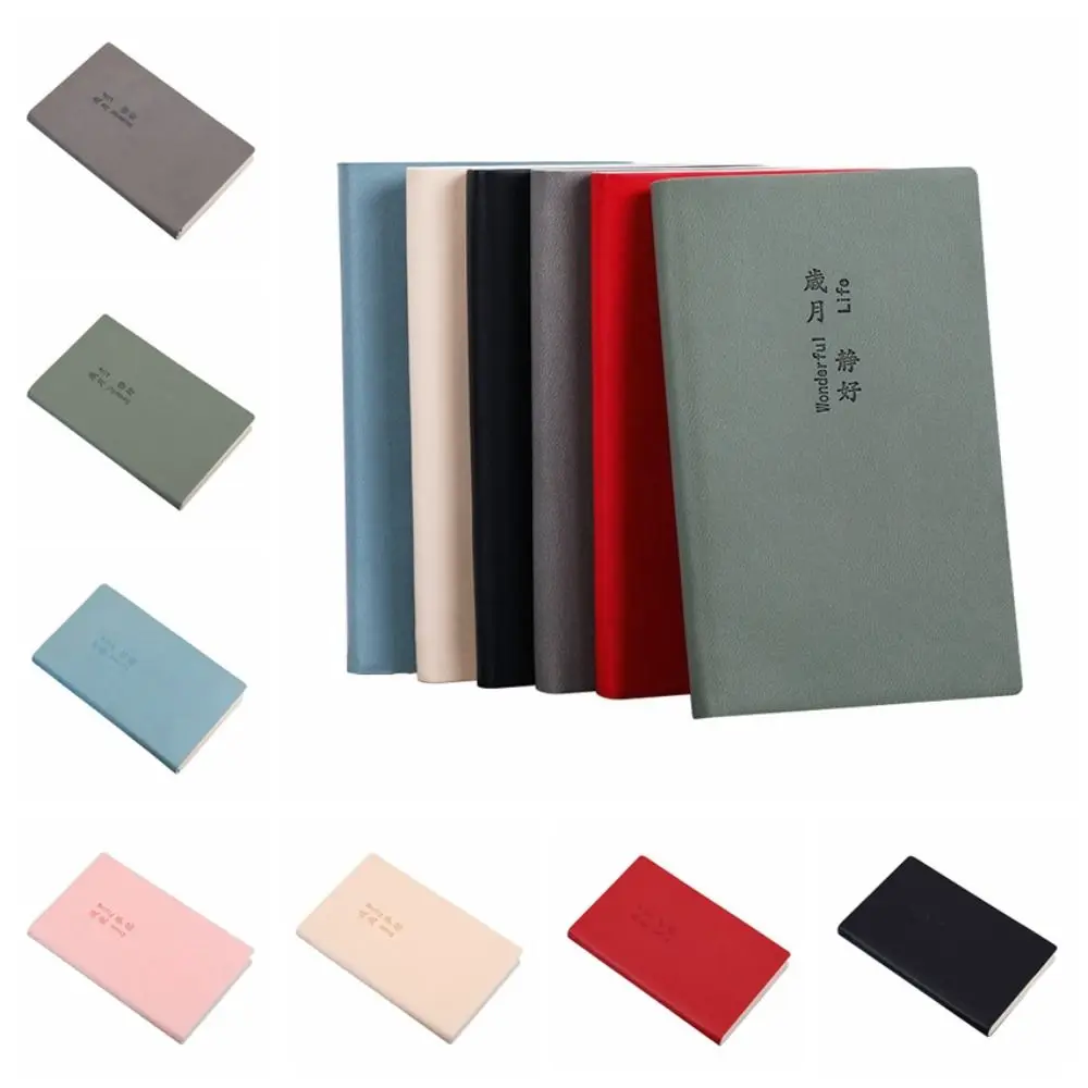 Simple Agenda Organizer A7 Mini Pocket Notebook จดบันทึกหนาธุรกิจ Notepad Word Book Memo Diary Planner เครื่องเขียน