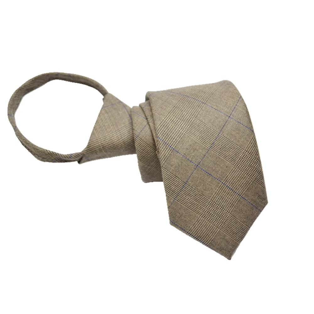 Neue Zipper Männer Krawatten Anzüge Faul Plaid Krawatte Für Hochzeit Überprüfen Krawatte Für Männer Retro Faul Mode Streifen Krawatten Für Frauen Krawatte – Detail 6