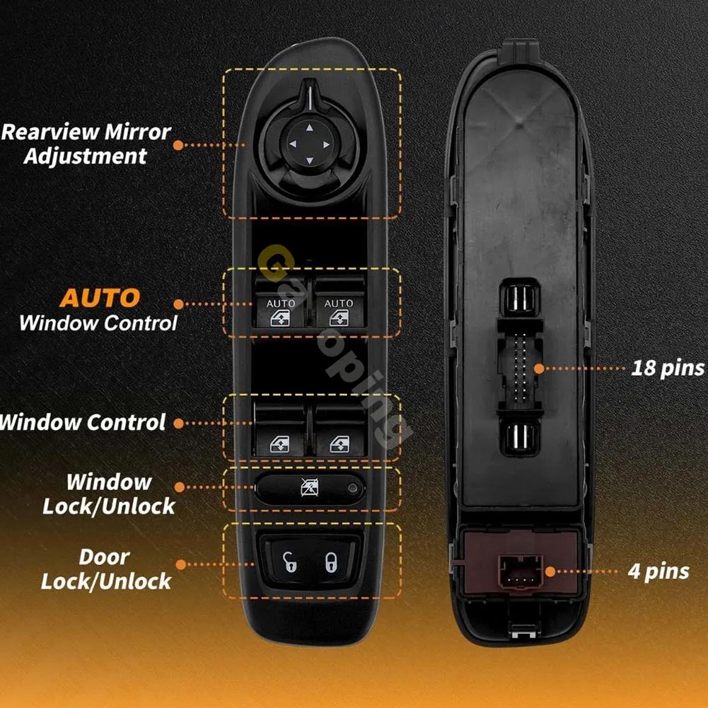 Front Left Driver Electric Window Switch Glass Lifter Button For Jeep Compass 2017 - 2021 Car Accessories 6BZ27LXHAA 735646457 view 5