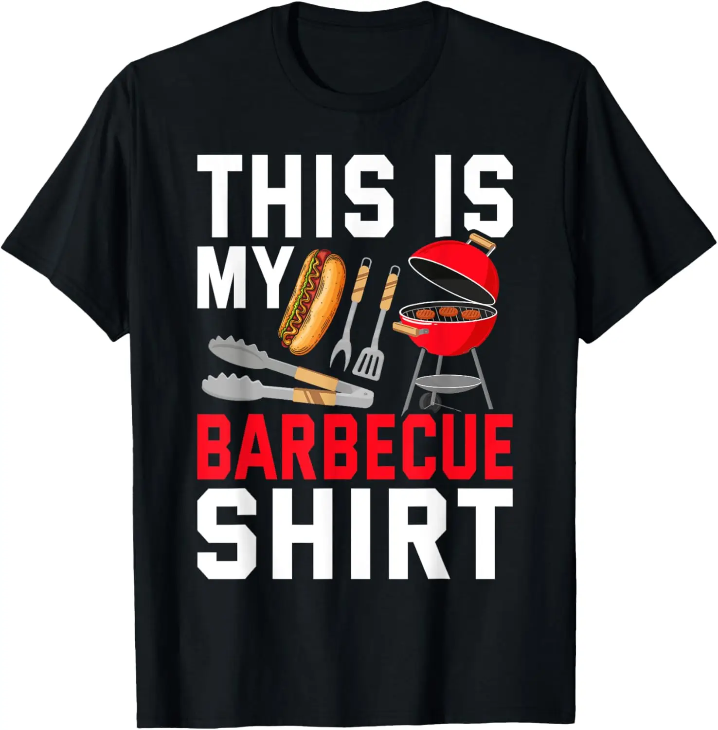 

4th of July This Is My Barbecue Dad BBQ Expert Grill T-Shirt