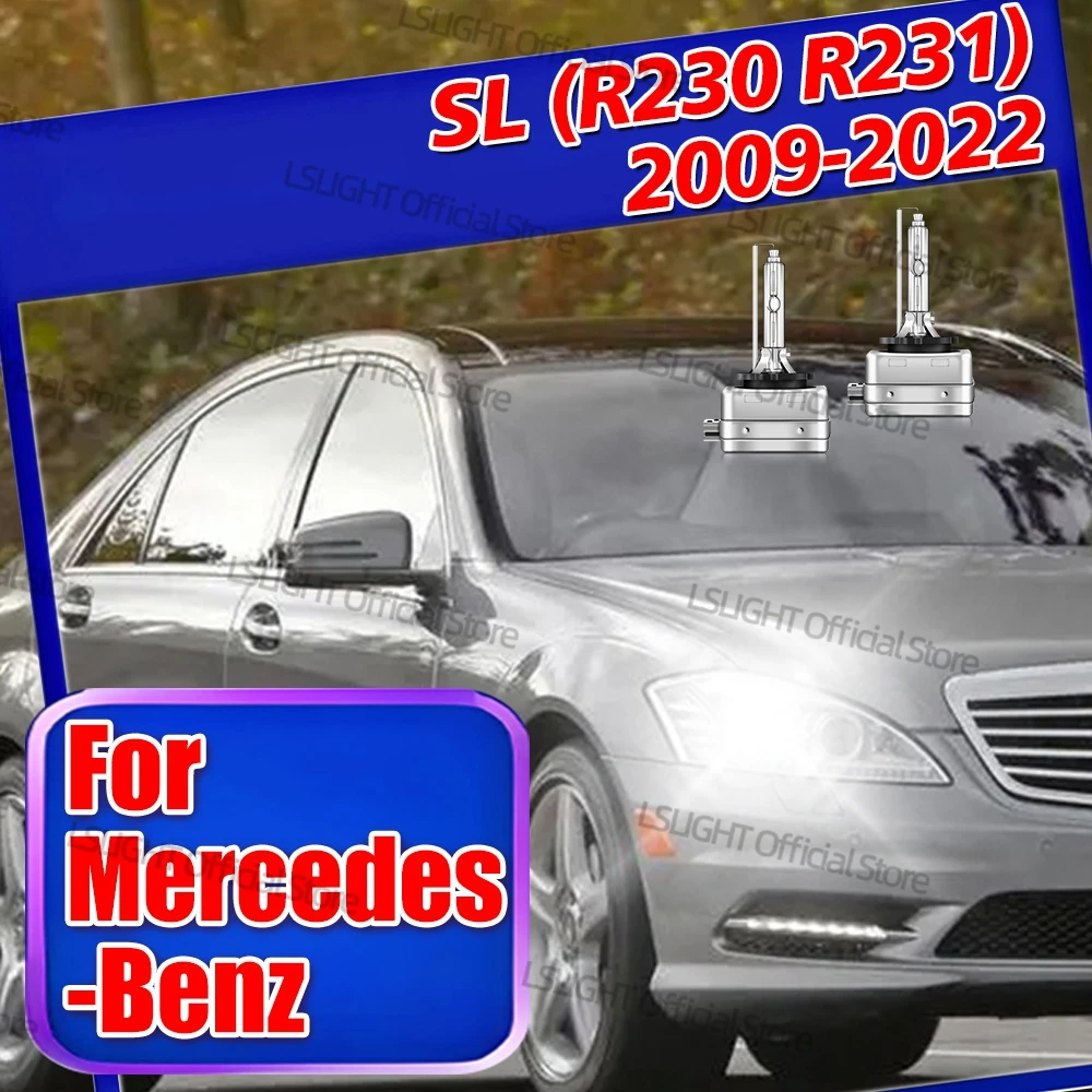 

2x For Mercedes-Benz SL R230 R231 2009 2010 2011-2022 HID Xenon D1S D1 Head Lamp Bulbs 6000K 8000K 10000K DC12V 35W Plug&Play