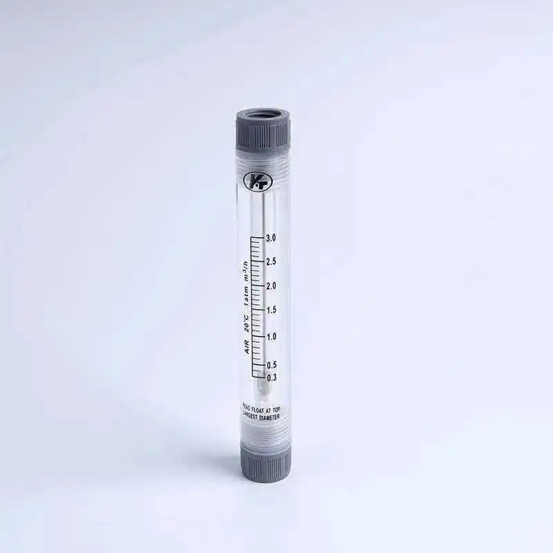 Pipeline gas flowmeter, organic glass rotor DN15 pipeline ZYIA flowmeter, compressed air flow meter
