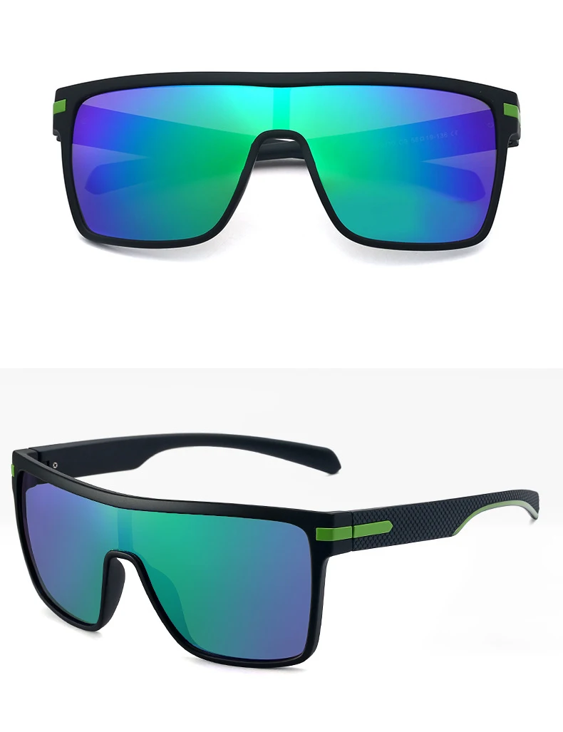 HD Polarisierte Sonnenbrille Männer und Frauen UV400 Sonnenbrille Marke Designer Goggle Spiegel Einteilige Objektiv Brillen – Detail 9