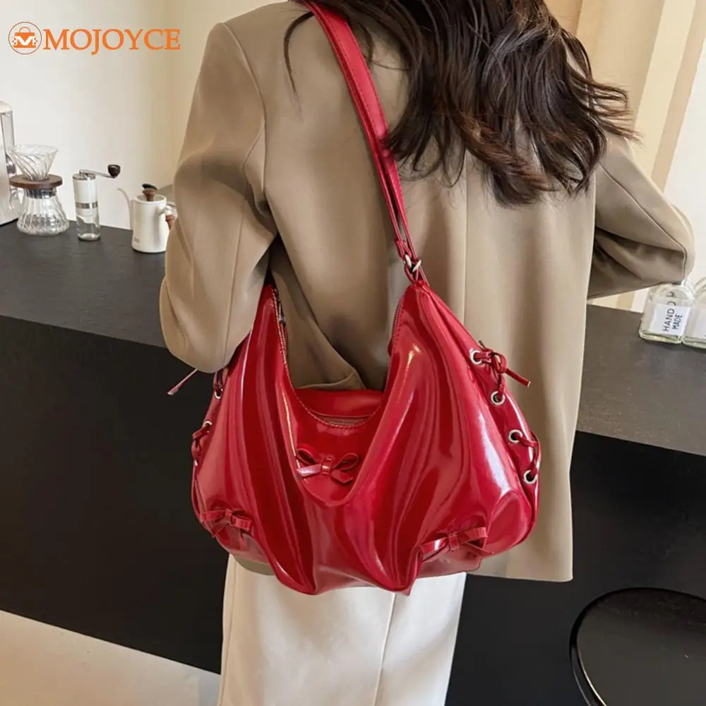 American Brand Women's Shoulder Bag High-end PU Leather Crossbody Bag Sweet Bowknot Design Luxury Underarm Bag Fashion Backpacks