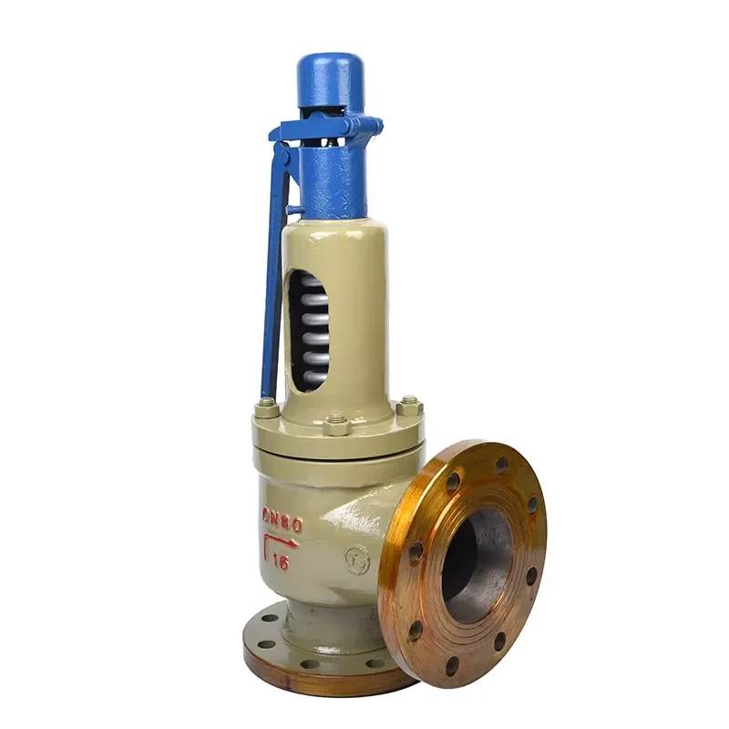 Spring loaded full lift safety valve LPG emergency pressure relief casting carbon steel spring full lift flange steam boiler