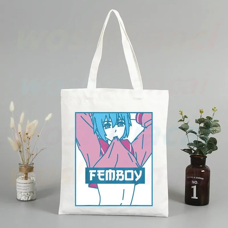 Canvas Shopper Bag com alça, Eco, dobrável, reutilizável, sacola, livro, chave, telefone, compras, fêmea, Fairycore, 90s, mulheres