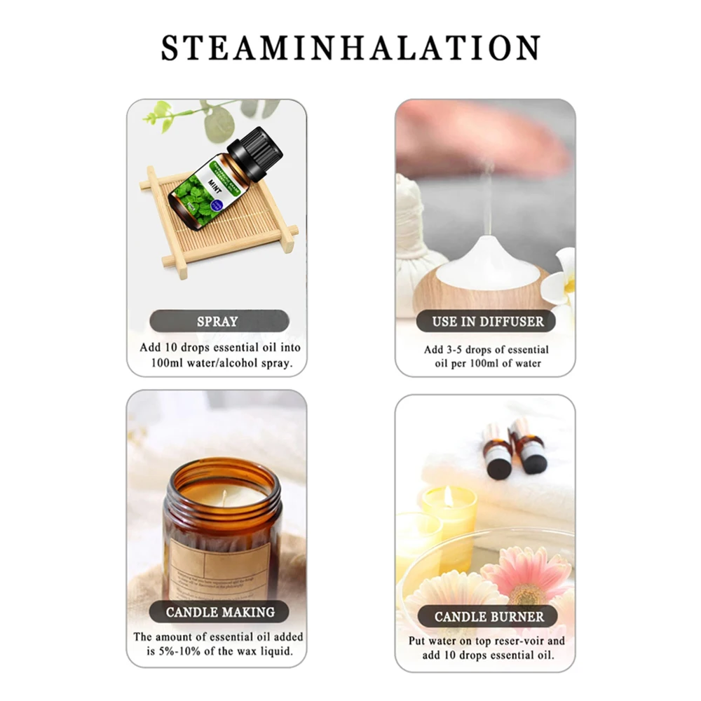Diffuser For Home Serenity Collection  6 Therapeutic Essential Oils Set with Luxury Scents   Transform Your Space with Nature's