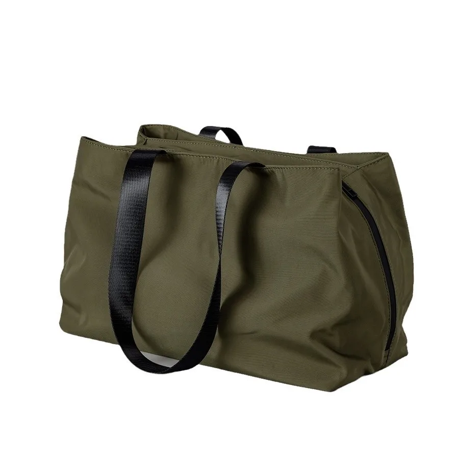 Ele Borsa a tracolla in nylon leggero di grande capacità Borsa impermeabile da donna Borsa da lavoro semplice Faion Tote Bag
