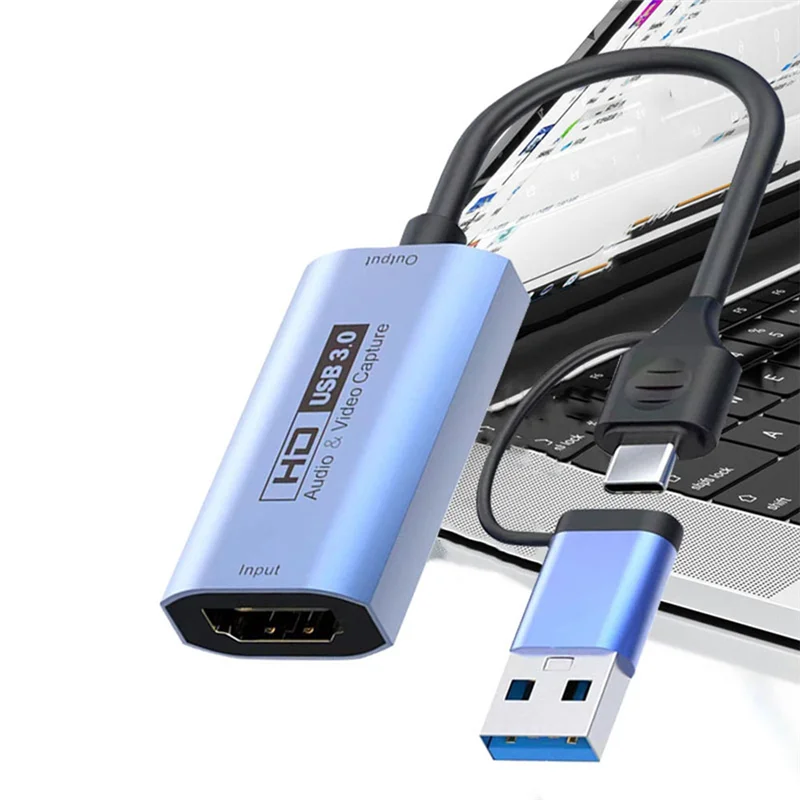 USB الصوت والفيديو بطاقة التقاط الصوت والفيديو HD بطاقة التقاط الصوت والفيديو لعبة تسجيل مباشر جامع الفيديو