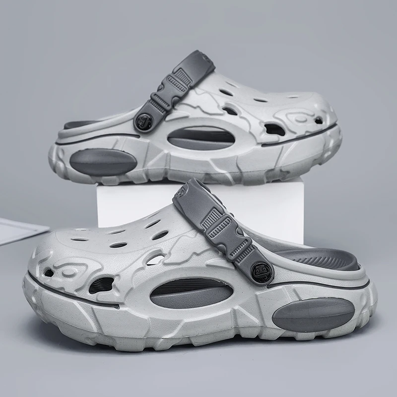 Übergrößen 47 48 Herren Clogs Sandalen Sommer Outdoor Garten Clogs Lochschuhe Herren Freizeitschuhe Wasserschuhe Komfortable Weiche Hausschuhe – Detail 5