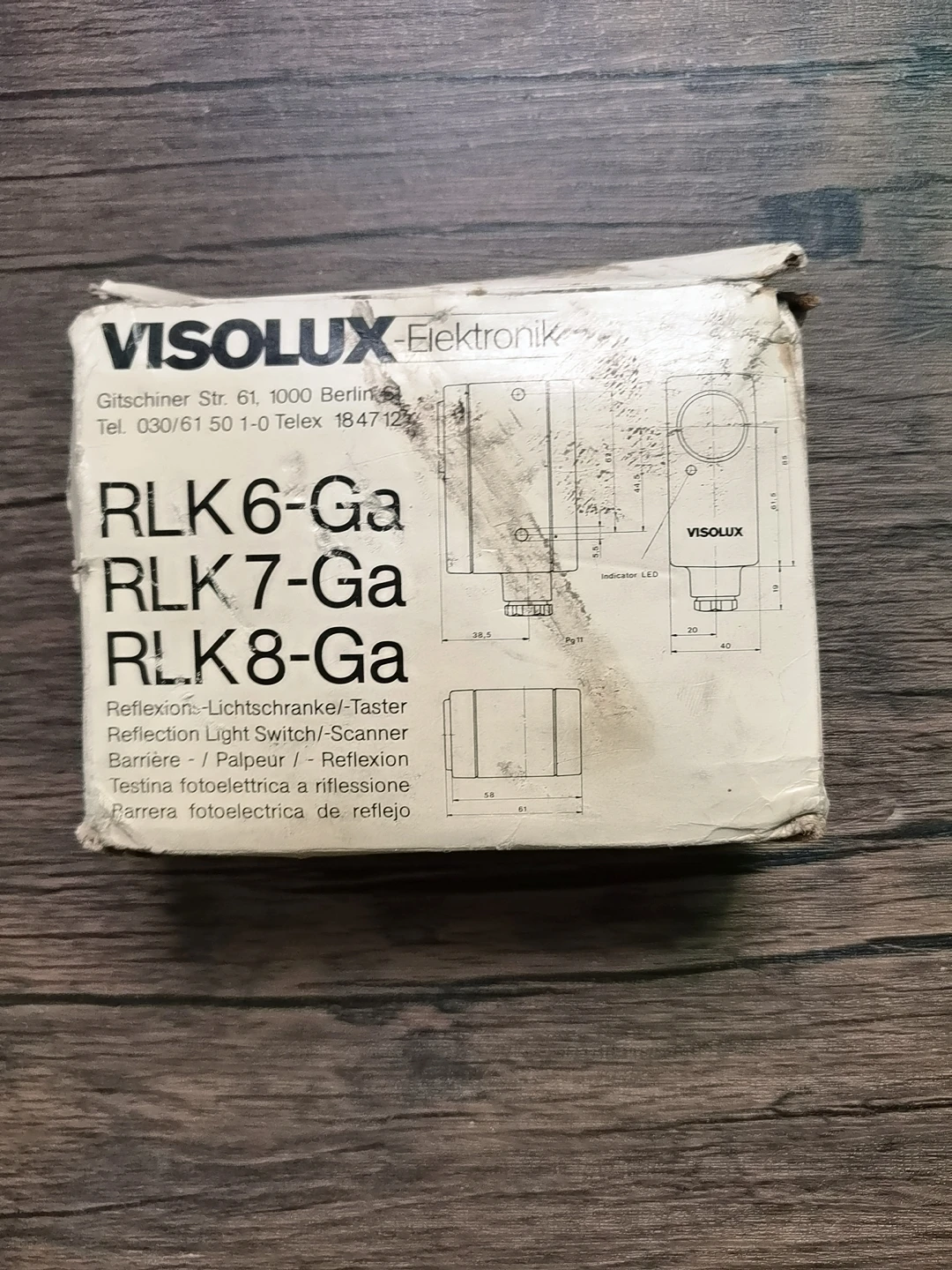 

Brand new original, Pepperl + Fuchs VISOLUX RLK 6-1302/8s/30 sensor, poor packaging, in stock.