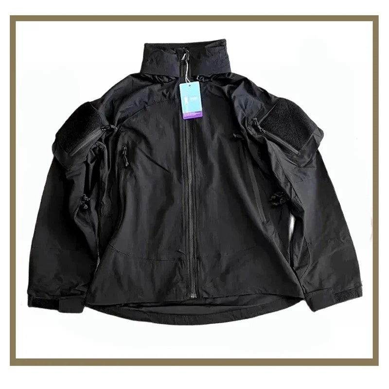 

PCU L5 Black Tactical Nylon Soft-Shell Assault Suit Outdoor Hunting Zipper Coat Hiking Climbing Jacket