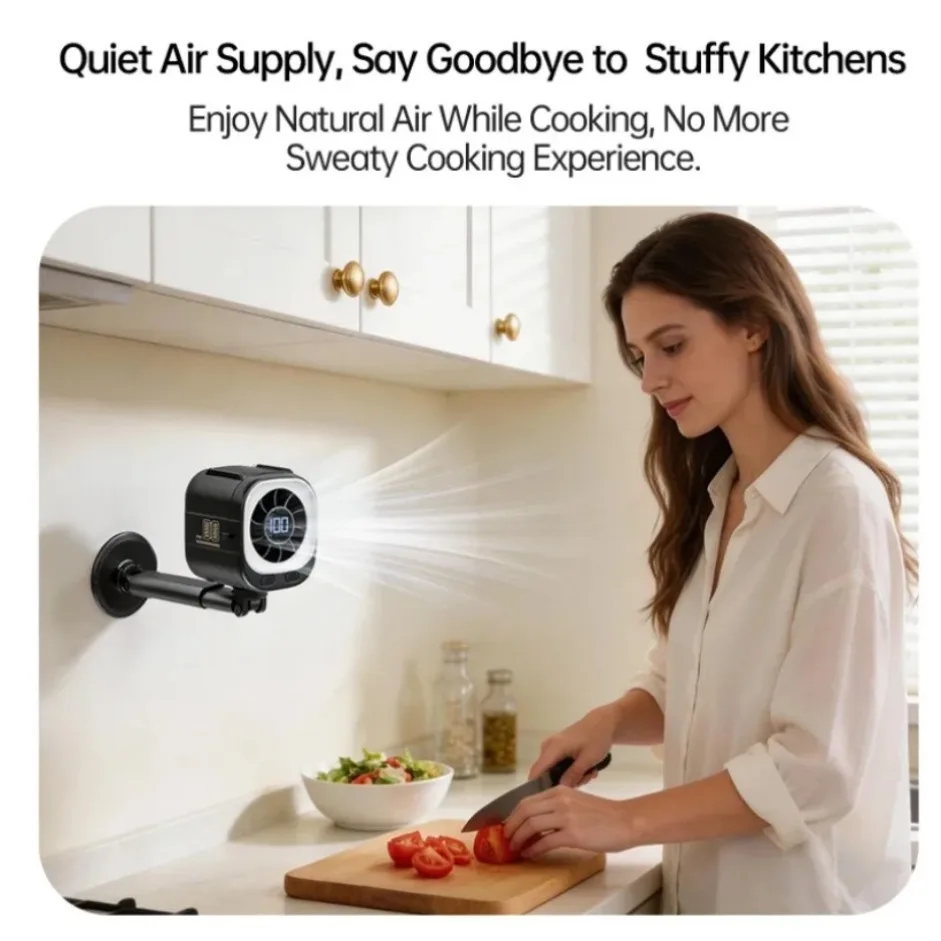 Handheld Fan 3000mAh Battery Powered 15000RPM Powerful Airflow Mini Fan with Type-C Fast Charging 6-in-1 for Outdoor Commute